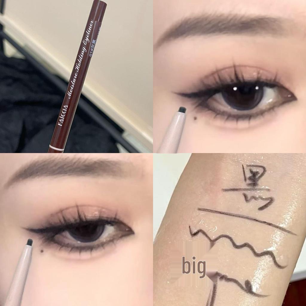 Kamaimei Ultra-Fine Waterproof Eyeliner Pencil - Sweat & Smudge-Proof, Natural Definition for Beginners