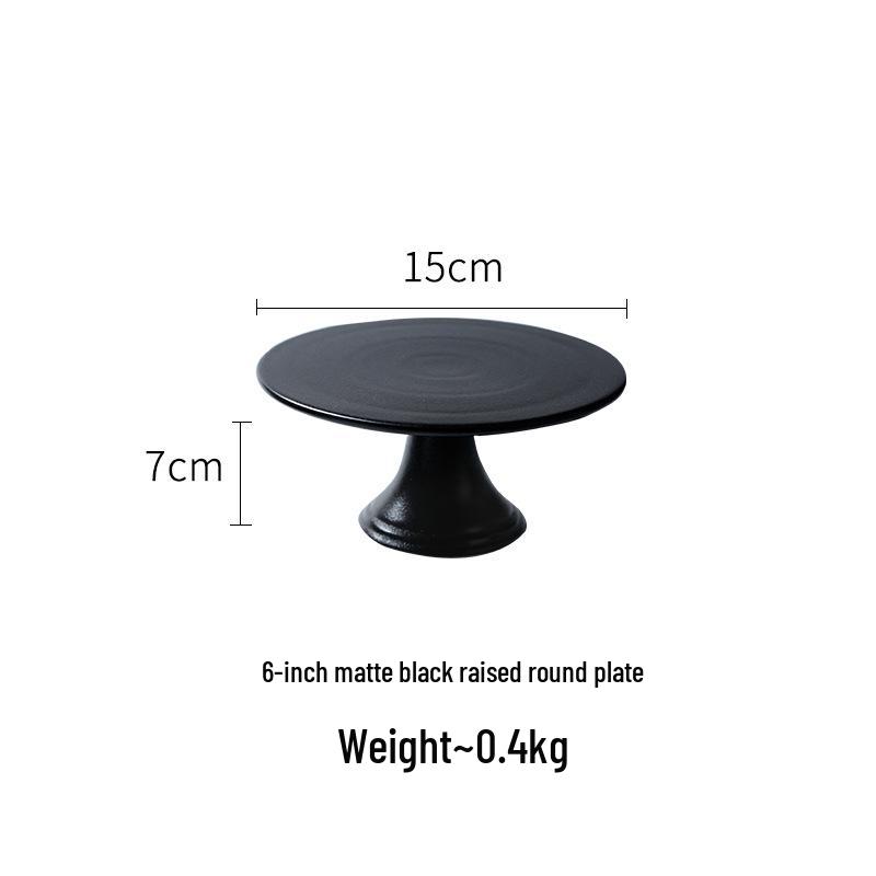Ceramic High-Footed Afternoon Tea Dessert Stand and Tray