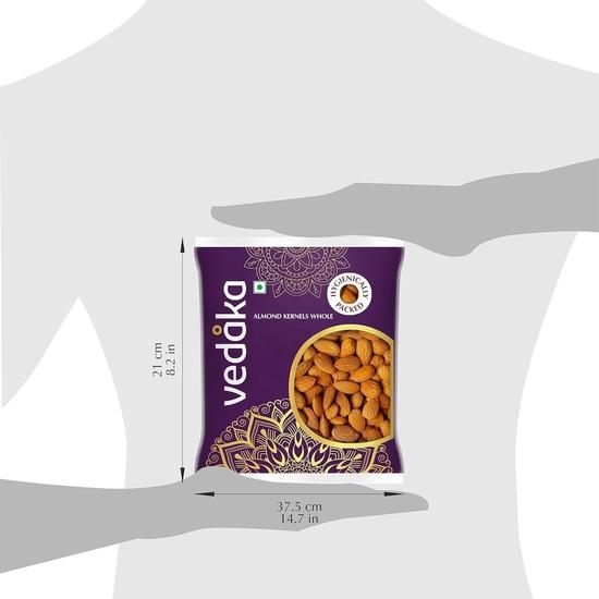 Vedaka 100% Natural California Almonds - 500g | High In Fiber | Hygienically Packed