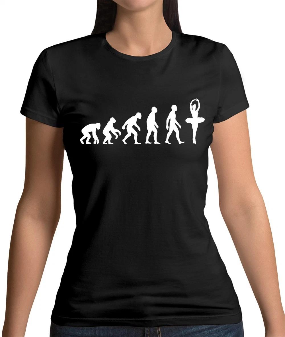 Evolution of Man Ballet Dancer - Womens T-Shirt - Dancing Ballerina Dance XL