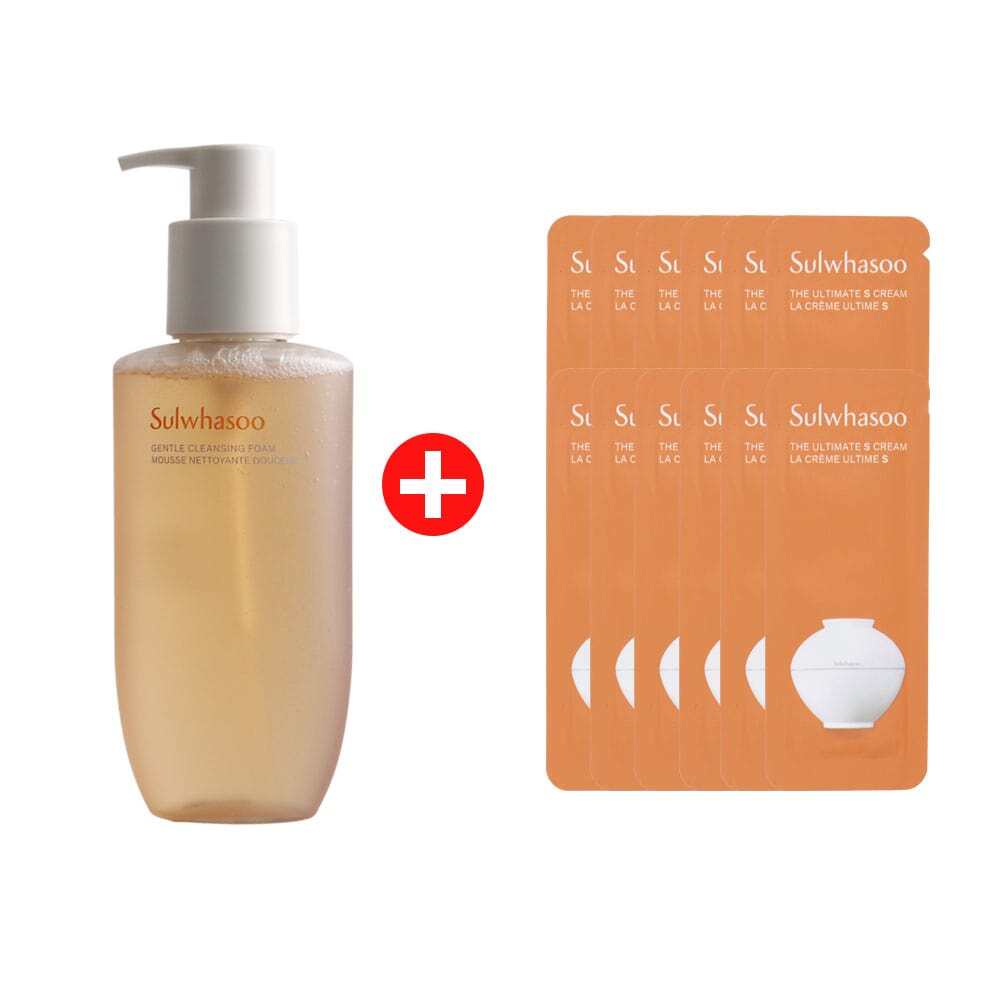 Sulwhasoo Sunhaeng Foam 200ml + Jinseol Cream 12ml (1ml x 12) 200ml of cleansing foam