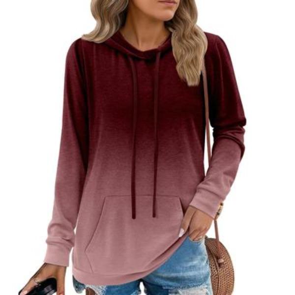 Felpe con cappuccio da donna Felpe con cappuccio alla moda per ragazze adolescenti Top tunica autunnale da donna