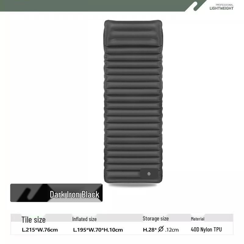 Diamond TPU Inflatable Camping Mat - Foot-Operated, Thickened and Moisture-Proof