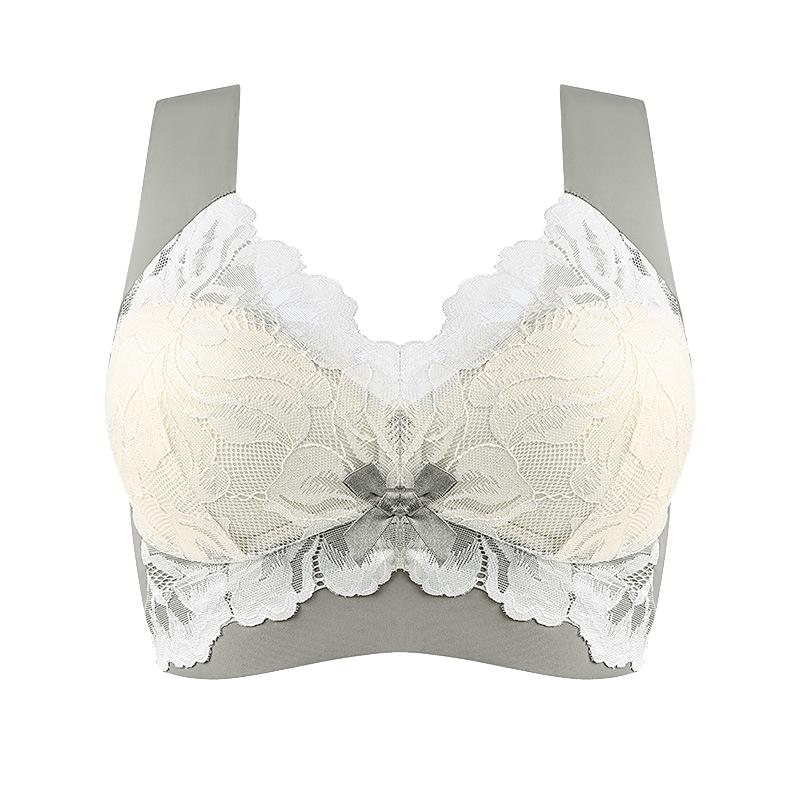 Plus Size Lace Bra for Women Plus Up Bras Seamless Wireless Bralette Comfort Thin Cup Brassiere Sexy Ladies Lingrie