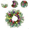 Artificial Flower Wreath Front Door Garland Decorative Spring and Summer Wedding Decor for