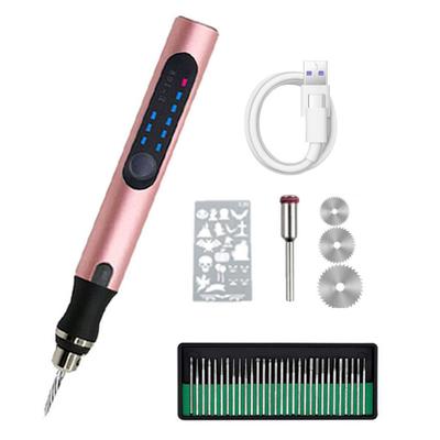 3 Hız Modu Elektrikli Gravür Kalem Güçlü El Aracı Metal Takı DIY Oyma Mini Makine Kiti