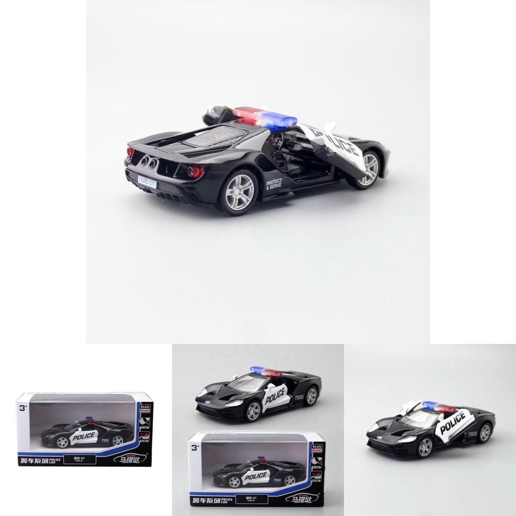 Alloy Car Model Ford Gt Police Car For Kids And Adults