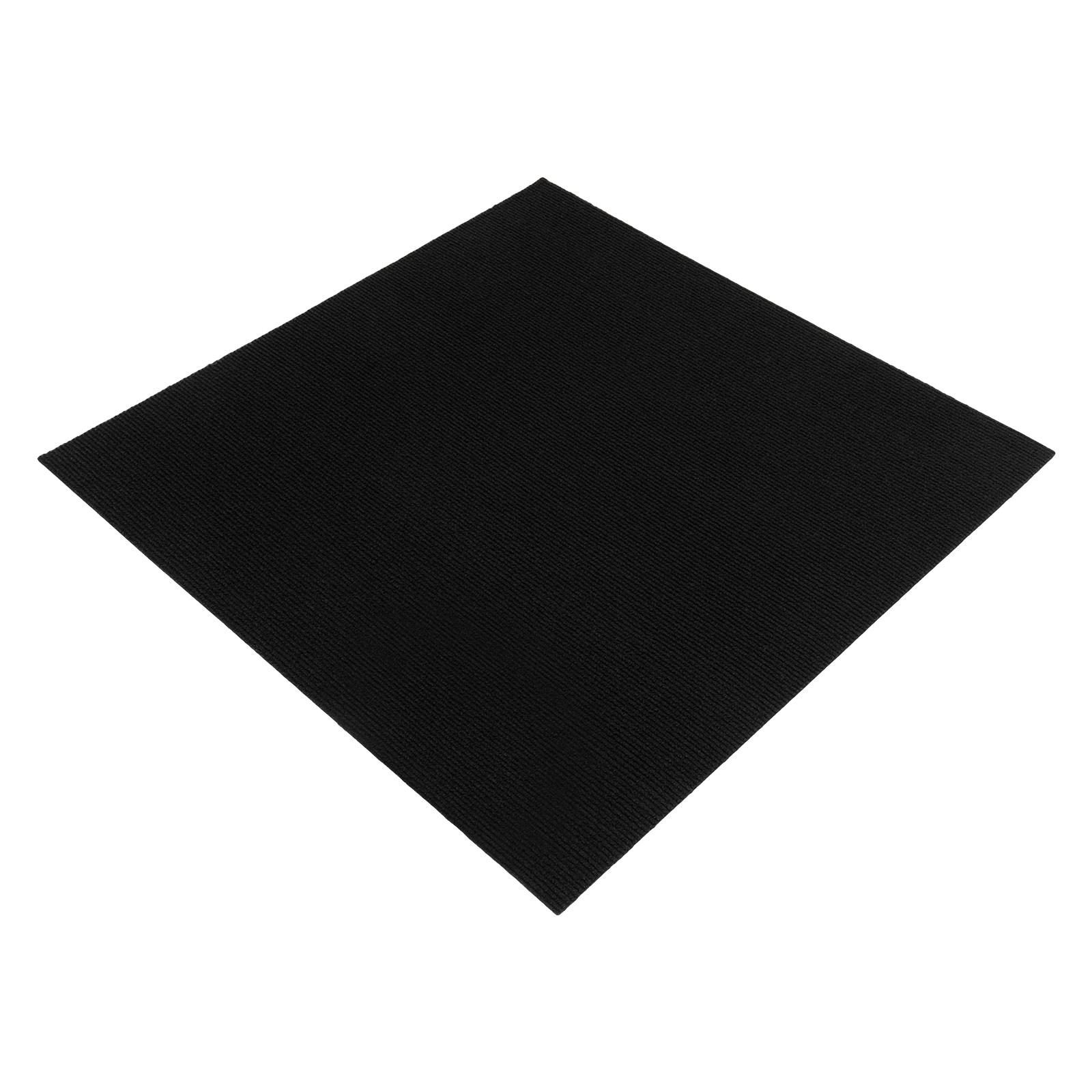 

24 x 24 Peel and Stick Carpet Tile, 15 Pcs Peel and Stick Carpet Tiles, Commercial &Home Carpet Tiles Noise Reduction Black чёрный