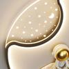 2025 New Round LED Ceiling Light for Children Creative Home Moon Astronaut Light Dreamy Bedroom Girl Kewei Princess Light