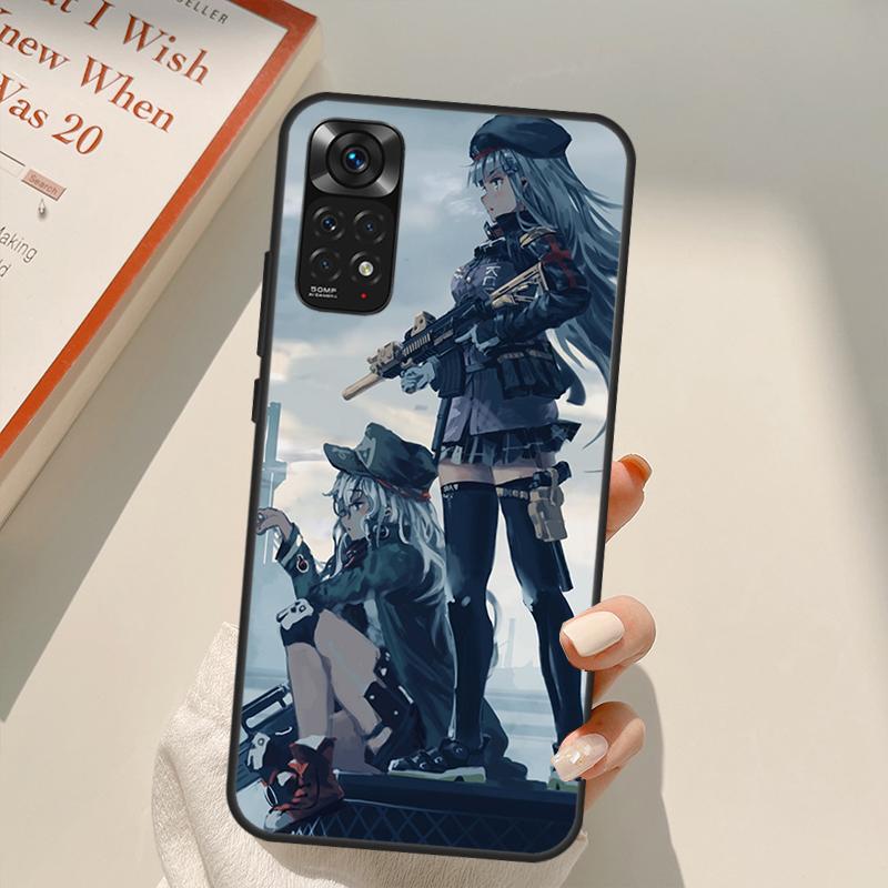 Girls Frontline Game Case For Xiaomi Redmi Note 10 8 9 11 Pro 8T 9S 10S 11S Redmi 10C 9C 9A 9T K50 K40 Gaming