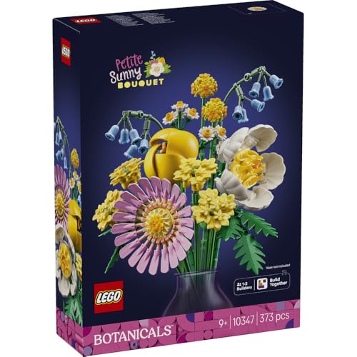 LEGO Botanical Mini Flower Bouquet Toy, Birthday Gift, Building Blocks, for Girls and Boys, Ages 9, 10, and 11, Elementary School Students, 10347