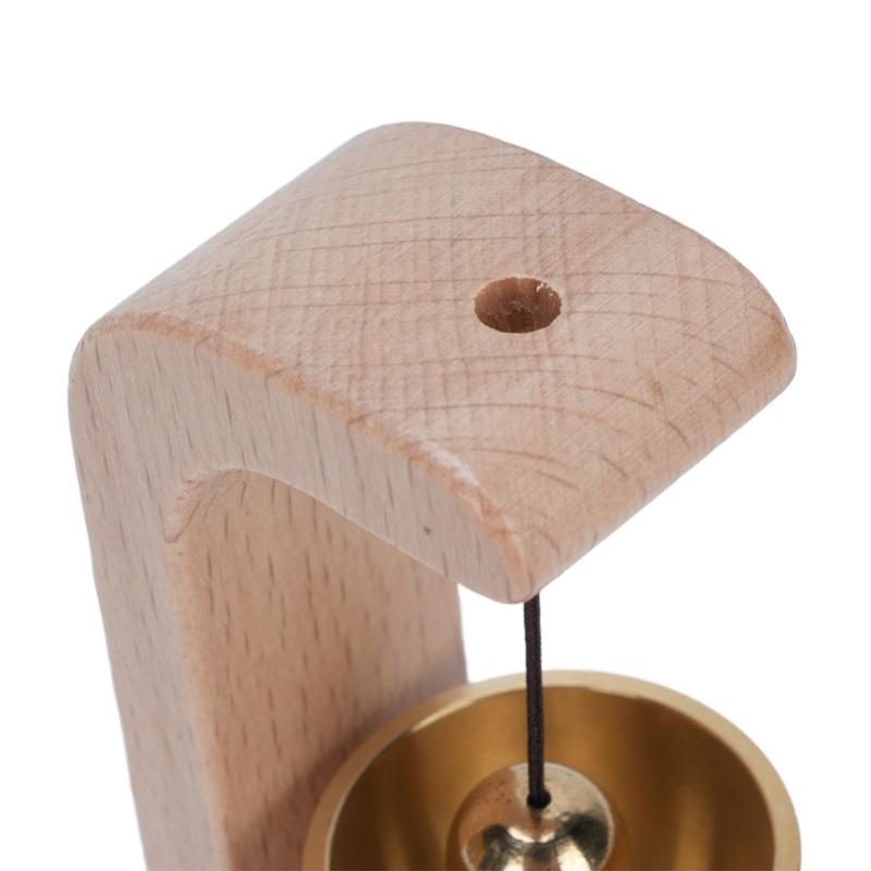 Shopkeepers Bell Wood Brass Hanging Door Bell For Entry Door Restaurant Shop Home Refrigerator Pet Door