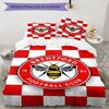 3pcs Football Team (38) Design Cover Set - HD Printed Bedding with 1 Cover and 2 Pillowcases - Perfect for Home and Dorm Decor
