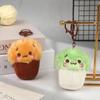 Soft Kawaii Mushroom Plush Keychain Cute Cupcake Teacup Design Mini Keyring Bag Pendant for Girls Daily Use