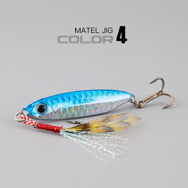 Micro Metal Jig 7G 10G 15G 20G 25G 30G Shore Casting Jigging Lure Shore Casting Saltwater  Fishing Lure Bit Artificial Bait