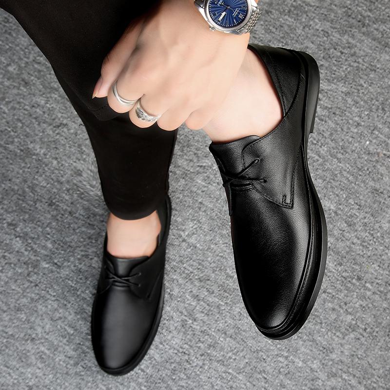 Fashion 2024 New Arrival Lace-Up Upscale Elegantes Formal Footwear Male Shoes School Casual Leather Slip on Bureau Dressing Shoes Man