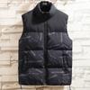 Men's Handsome Vest Stand-up Collar Autumn and Winter Thermal Vest Letter Trend Loose Large Size Vest Jacket