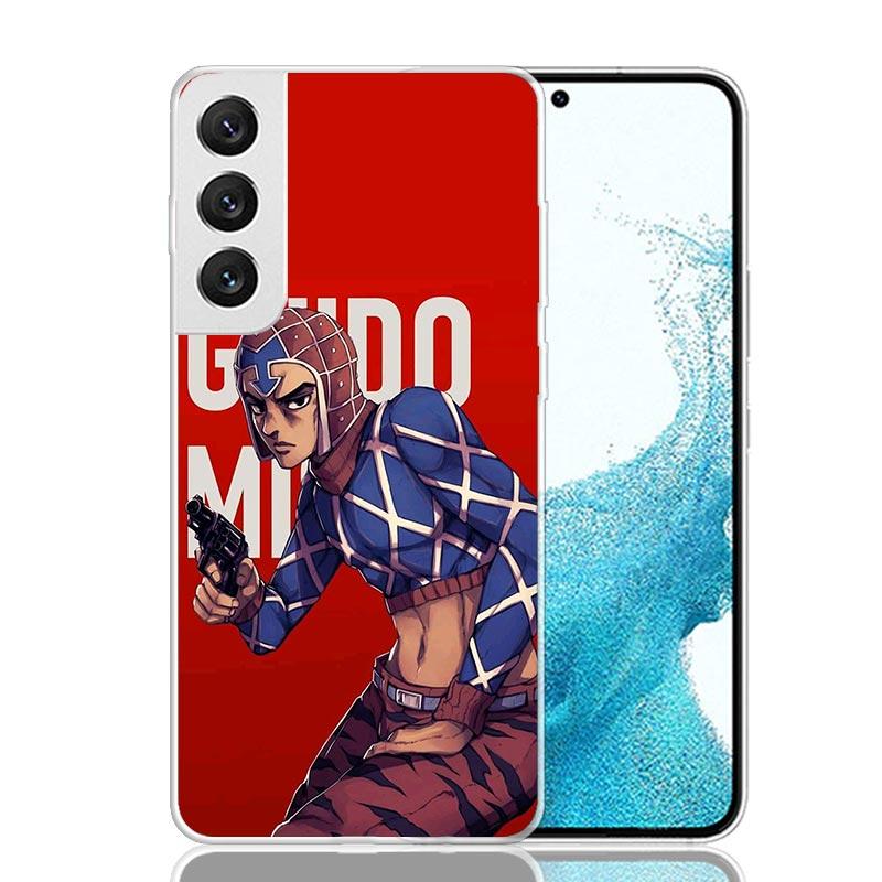 JoJo Adventure Guido Mista Phone Case For Samsung Galaxy S26 S25 Edge S24 S23 FE S22 Ultra S21 Plus S20 + Fundas Cover Coque Gal