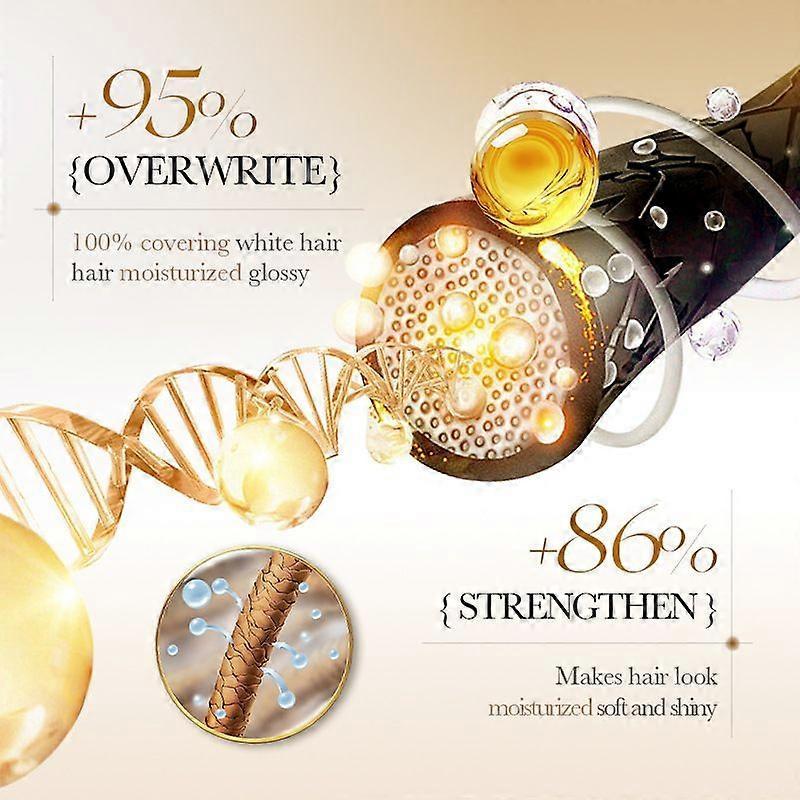 Hair Color Shampoo for Gray Hair - Natural Hair Dye Shampoo with Argan Hair Mask - Travel Size - Colors Hair In Minutes - Long Lasting Colour - 10pack