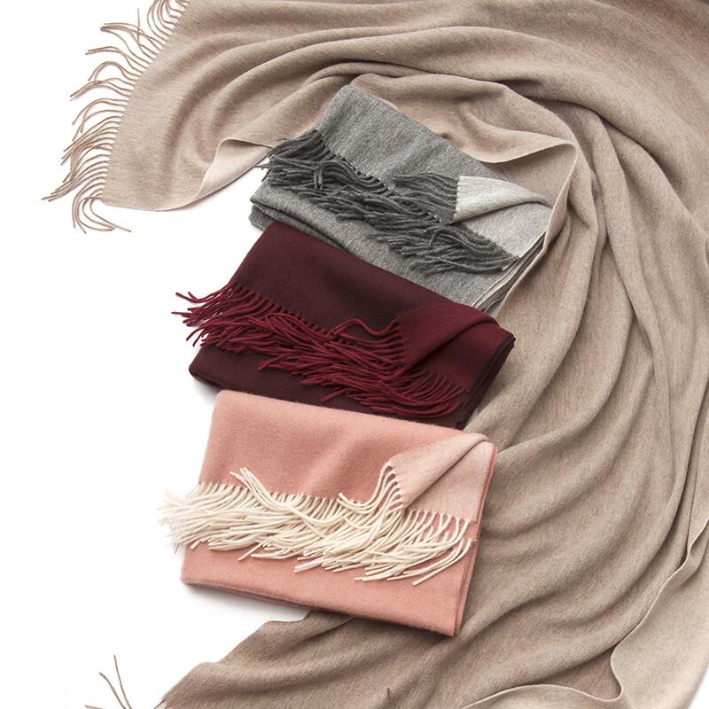 OIMG Double-Sided Wool Shawl Scarf