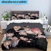 3PCS K-pop Group Poses 3pcs Bedding,Including 3PCS Duvet Cover And 2pcs Pillowcases Perfect for Christmas,Ideal for Bedroom, Dormitory