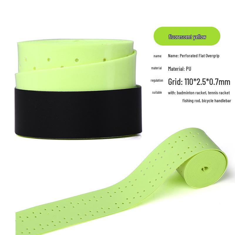 Perforated PU Overgrip: Non-slip Sweatband for Badminton & Tennis Rackets