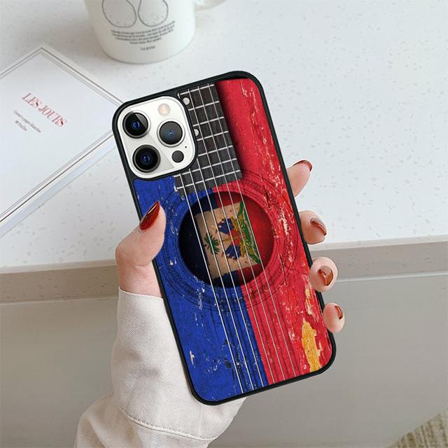 Haiti Haitian Flag Phone Case For iPhone 17 Air 14 15 16 13 12 Cover For Apple 14 15 16 Pro Max Plus Coque