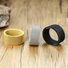 10mm Black Circle Woven Mesh Rings High Quality Stainless Steel Flexible Wedding Band Ring For Men Jewelry