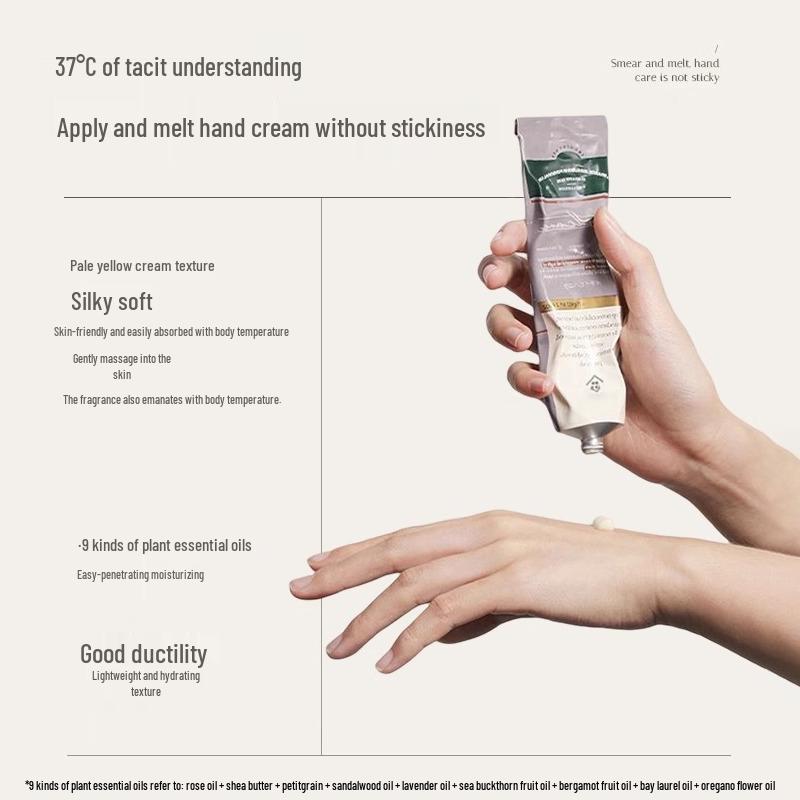 Long-lasting Moisturizing & Whitening Hand Cream for Fall/Winter, Anti-Chapping, Unisex Portable Tube