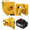 1500W 288VF Cordless Electric Air Blower Vacuum Cleaning Blower Blowing & Suction Leaf Dust Collector For Makita 18V