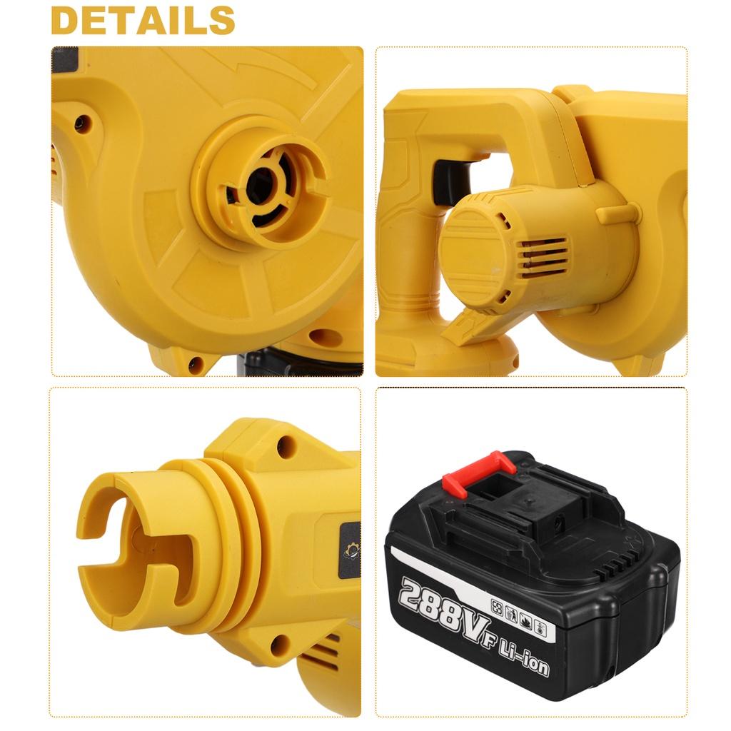 1500W 288VF Cordless Electric Air Blower Vacuum Cleaning Blower Blowing & Suction Leaf Dust Collector For Makita 18V