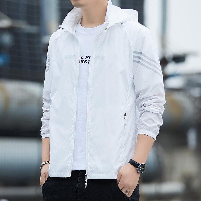 Summer Men's UPF50+ UV Protection Ice Silk Quick-Dry Jacket