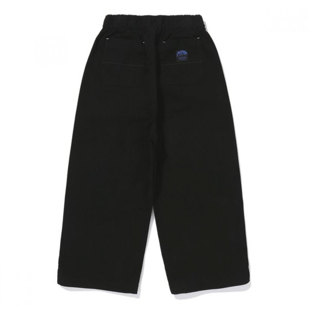 Bluetail Black Barrel Baggy Fit Woven Pants Aab1pt07bk