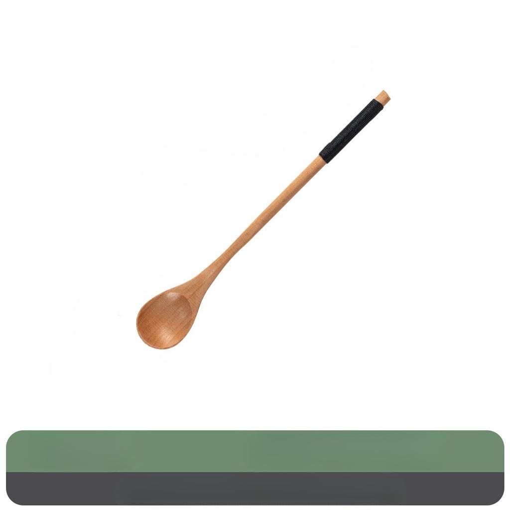 1Pc Wooden Tea Spoon Long Coffee Spoons Small Teaspoon Set Wood Honey Dessert Spoon Coffee Drink Stirrer Teaspoons Tableware