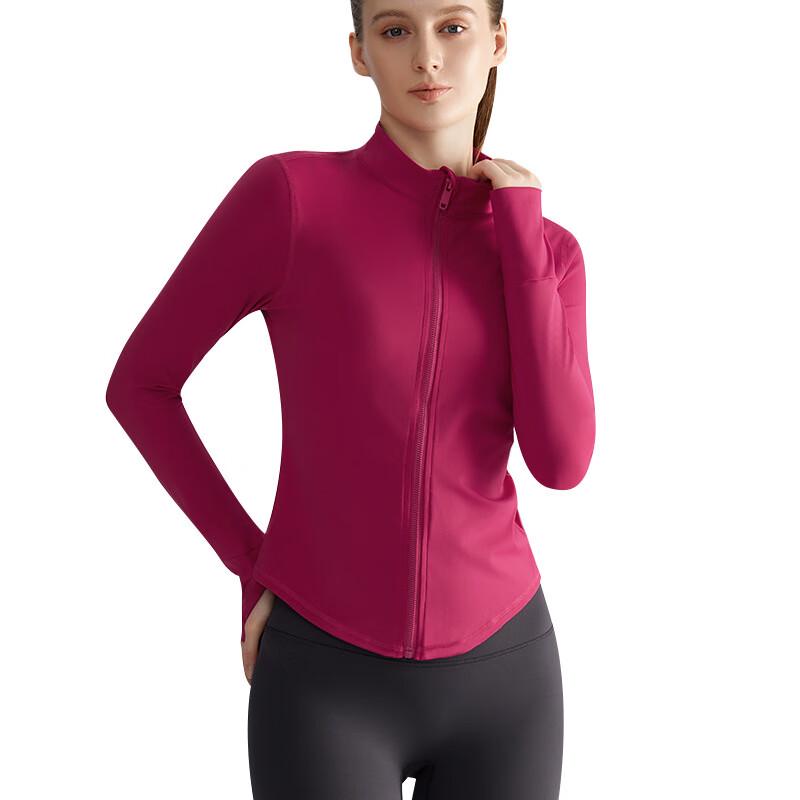 Women's Stand-up Collar Zippered Yoga Jacket