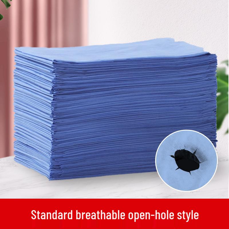Supreme Beauty Disposable Non-woven Bed Sheet for Salon & Foot Bath - Breathable, Waterproof, Oil-proof with Hole Towel Pad