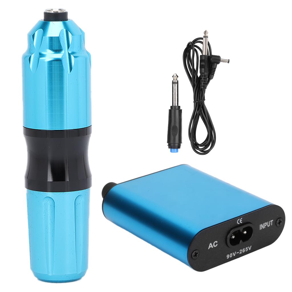 Tattoo Pen Machine Set Professional Tattoo Machine Kit for Tattoo Beginners Artists 90‑265V BlueUK