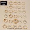 30Pcs Bohemian Geometric Knuckle Rings Set For Women Gold Silver Color Finger Ring Girls Fashion Party Jewelry Accessories