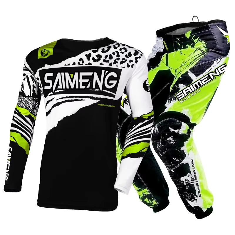 Motocross Kinder Set MX Trikot und Hose Kinder Set Dirt Bike MTB DH UTV Enduro Ausrüstung Kombi Off Road Jugend Rennanzug