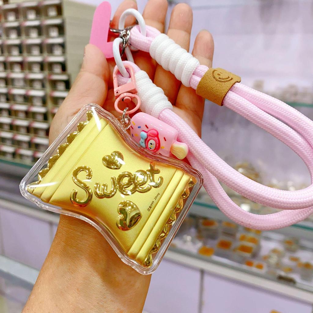 Doraemon Gold Pendant Keychain with 999 Pure Gold Charm