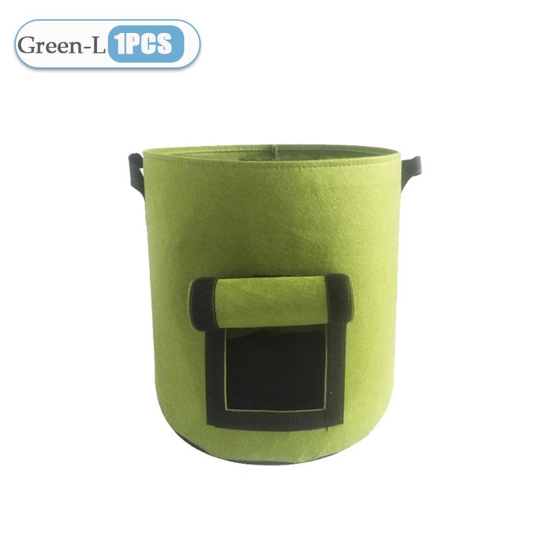 1-8PCS 5/10Gallon Felt Potato Planting Bag Large Diameter Vegetable Plant Seedling Bag Non-Woven Felt Potato Growing Bucket