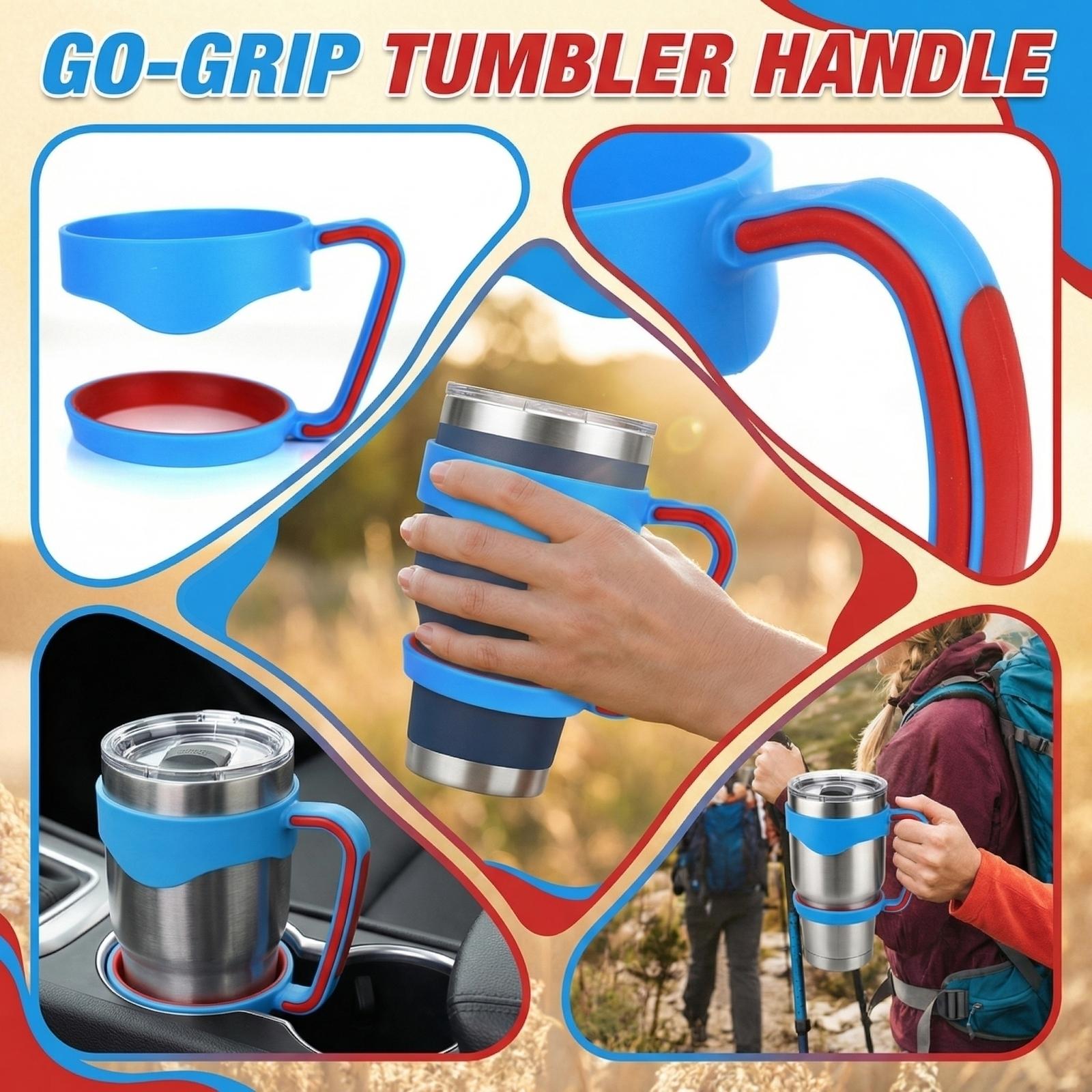 

30oz Portable Water Cup Handle Plastic Cup Cover One Size синий