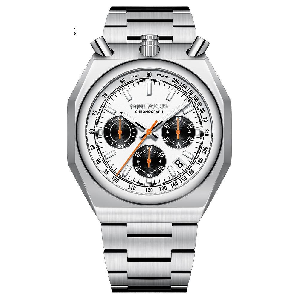 

Часы Мужские часы в стиле ретро Многофункциональные кварцевые часы Пульсометр Мужские часы со стальным ремешком