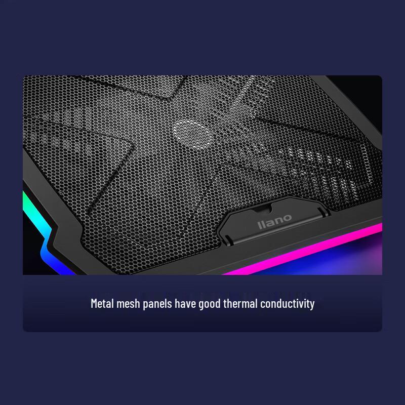 Llano Gaming Laptop Kühlständer mit verstellbarer Höhe und Lüftergeschwindigkeit