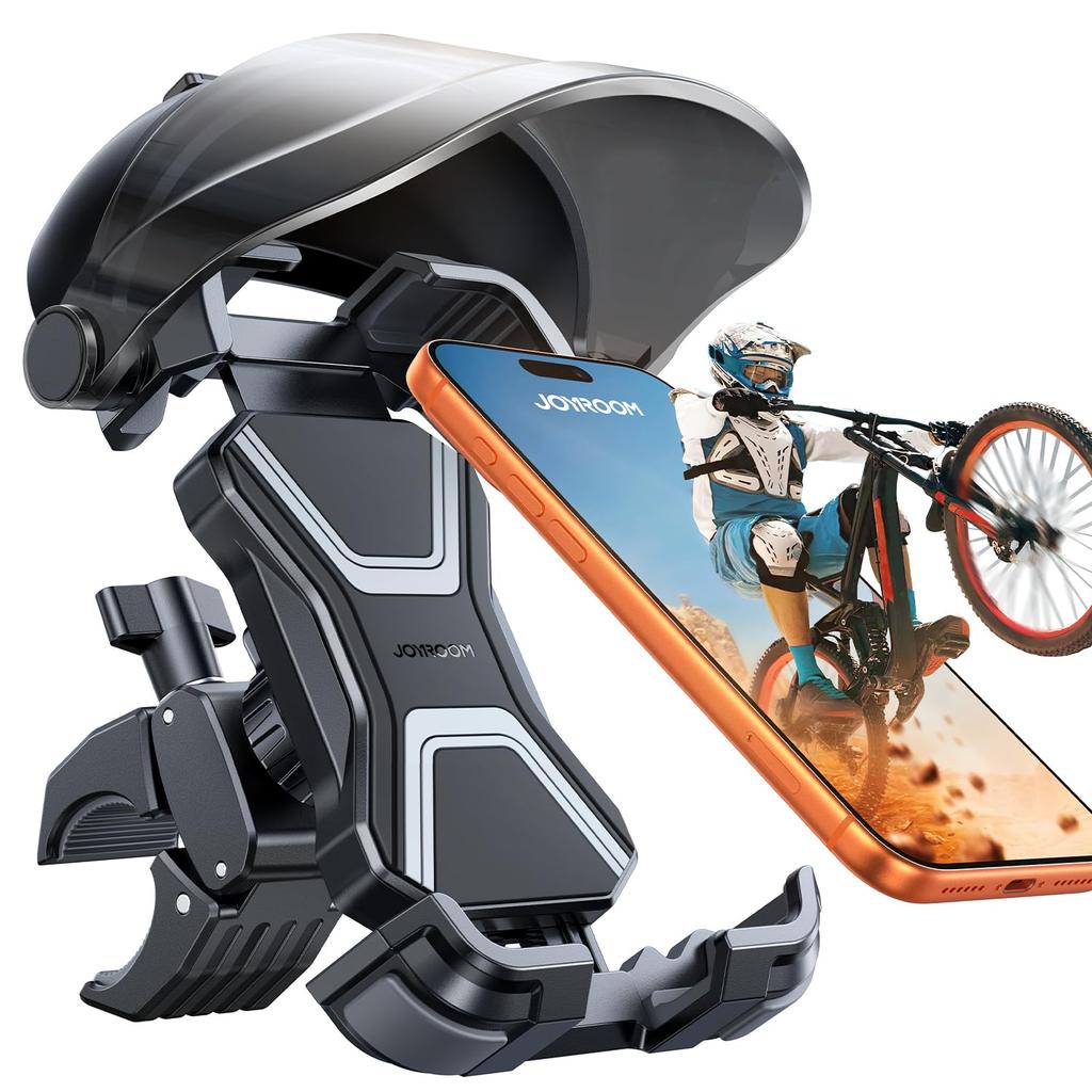 JOYROOM Motorcycle Smartphone Holder New Release with Sun Bicycle Smartphone Holder Sunshade Motorcycle Phone Holder Motorcycle Smartphone Stand Mount