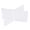 1set Portable Size Acrylic Book Stand Clear Acrylic Material Desktop Reading Rack  Office Display
