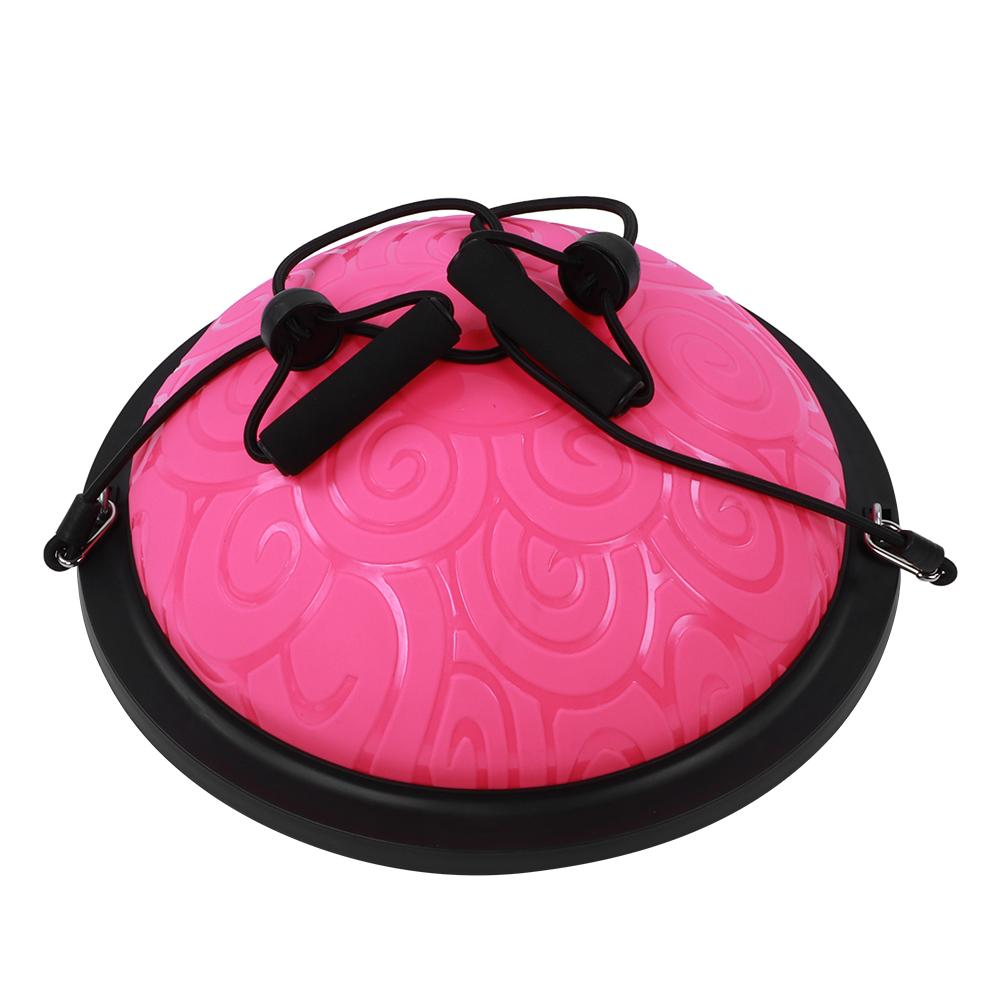Thicken Explosionproof Balancing Half Ball Trainer Yoga Pilates Fitness Exercise EquipmentPink