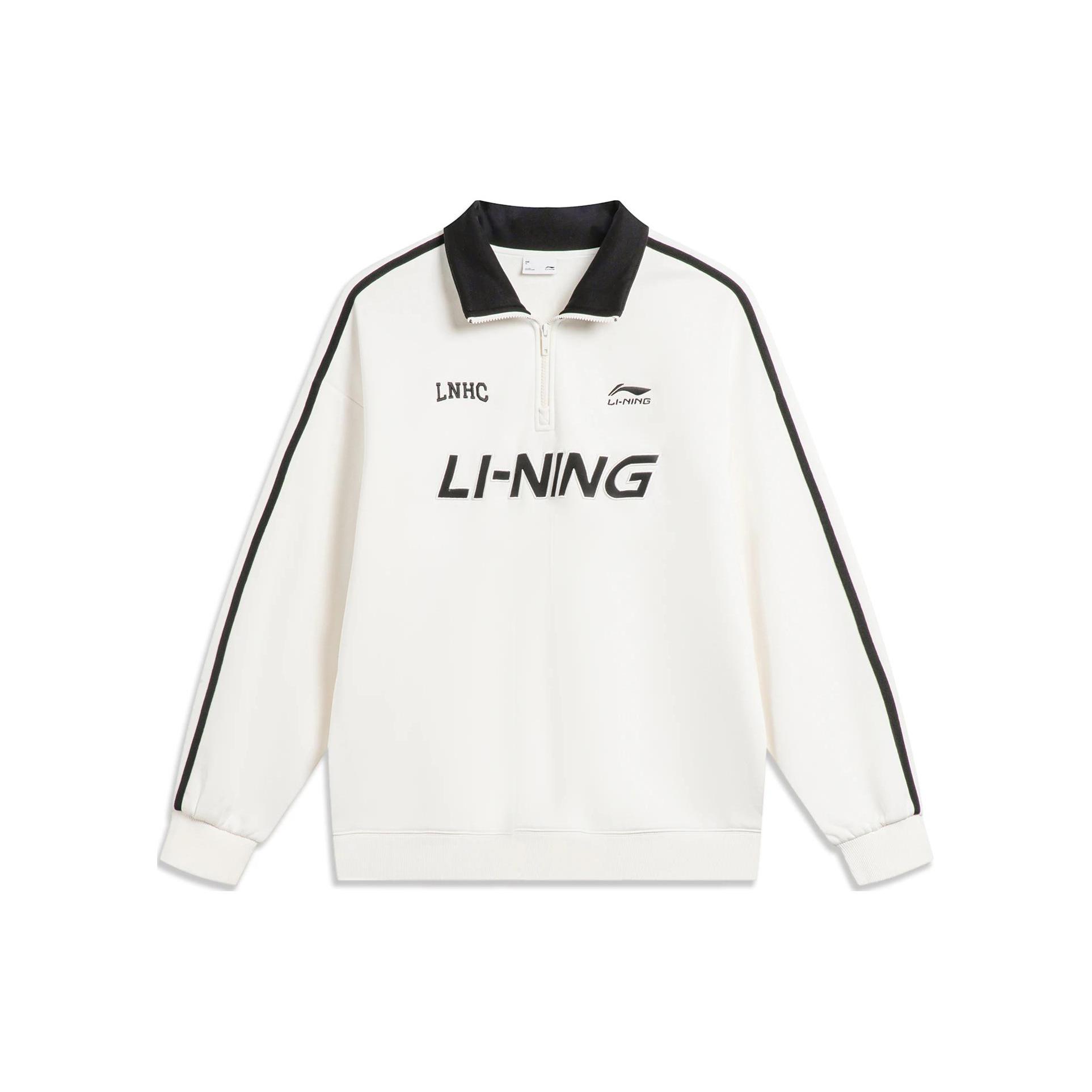 Свитшот Li Ning Спортивная Мода Унисекс Цвет Слоновой Кости AWDTB35-1 3XL