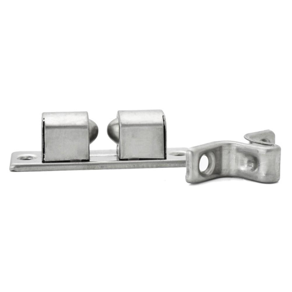 New Double Roller Door Lock Hot Sale Latch 50*14.5mm Cabinet Door Closet Catch Tension Double Ball Practical Stainless Steel