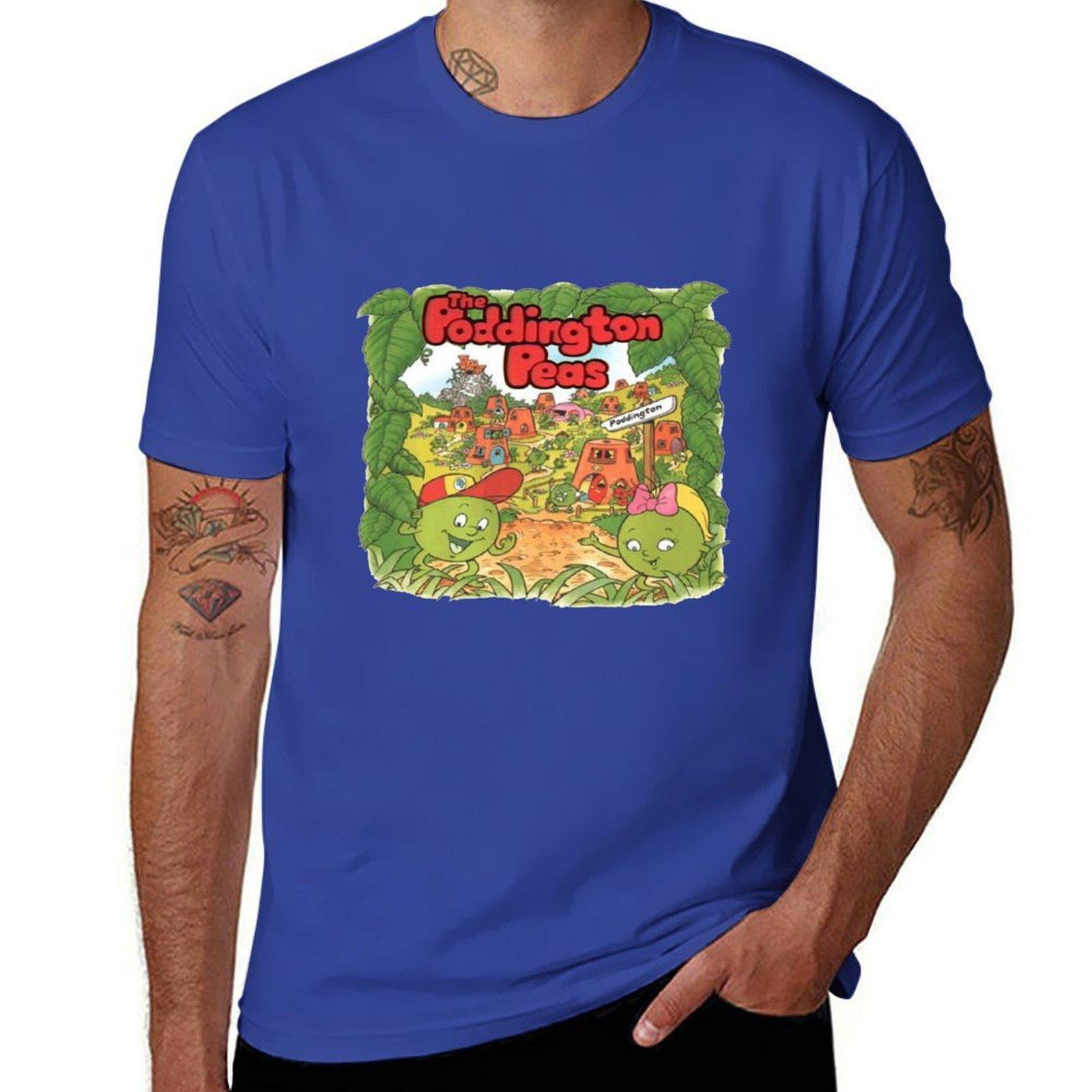 

The Poddington Peas - Retro Children s TV T-Shirt blanks funnys workout shirts for men 4XL